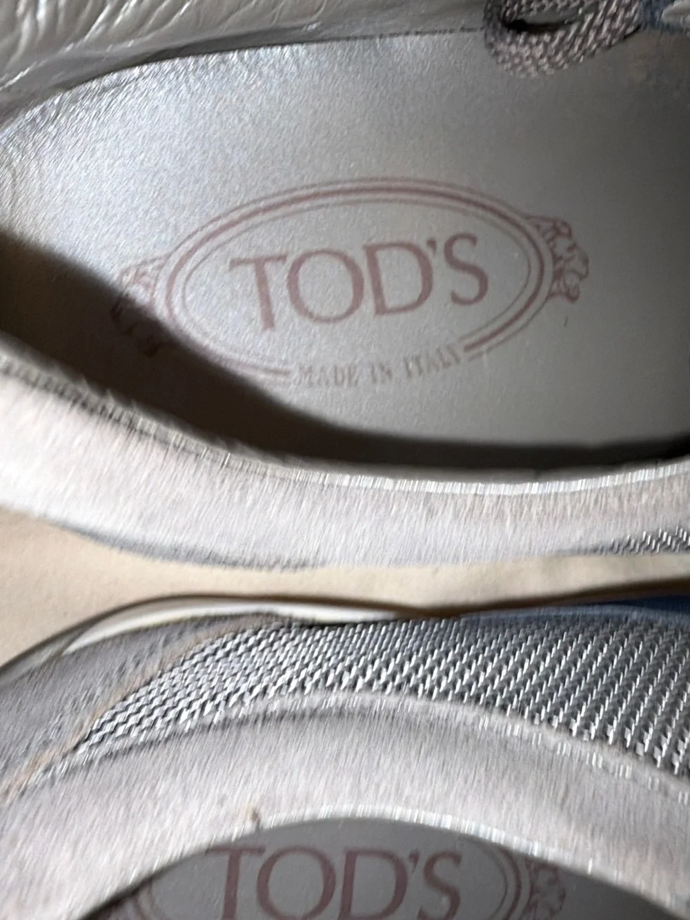 Tod’s Project T Men’s Suede Mesh Sneakers Gray Blue 7.5 Italy